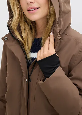 Nepromokavý funkční kabát • hliněná hnědá • bonprix obchod