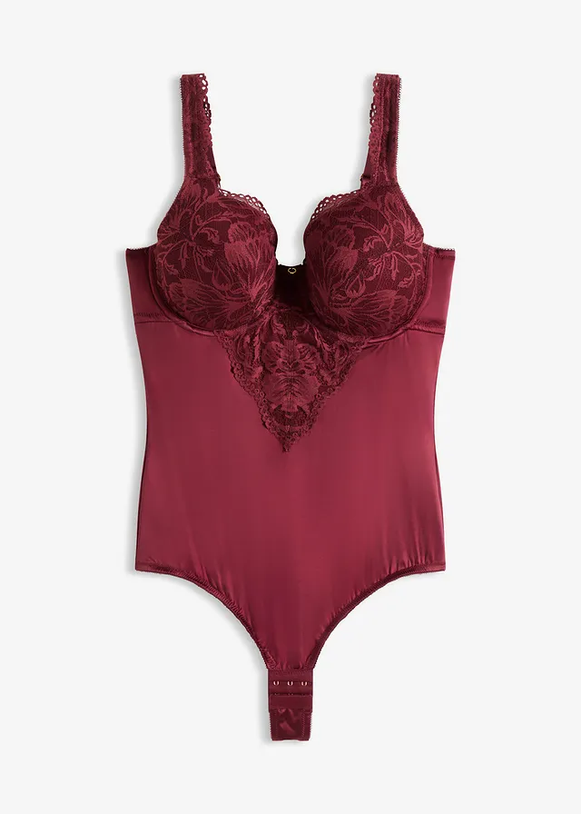 Body-string cu bretele vătuite • mov-afină • magazin bonprix