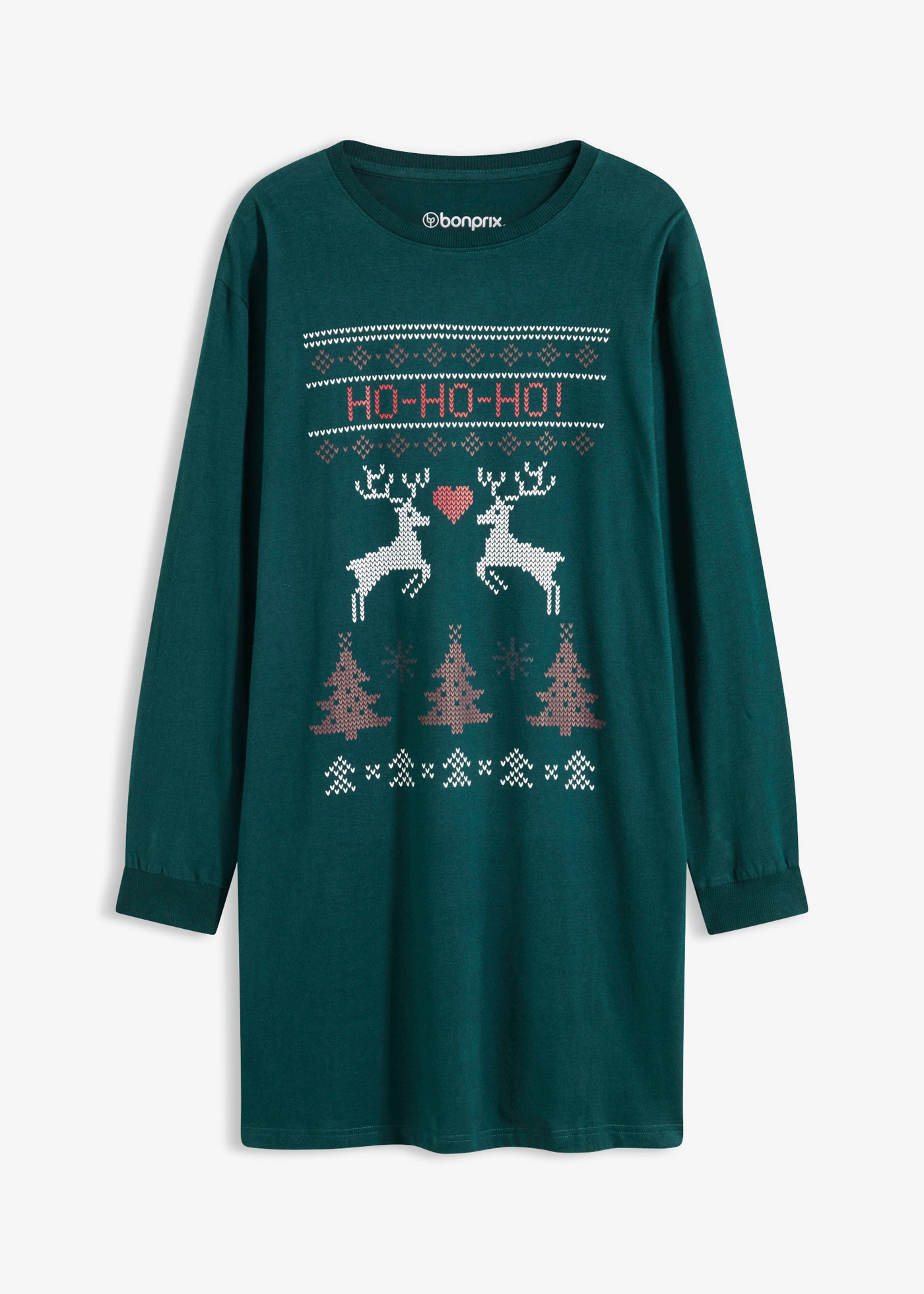 Nachthemd van katoen • diepgroen • bonprix online shop
