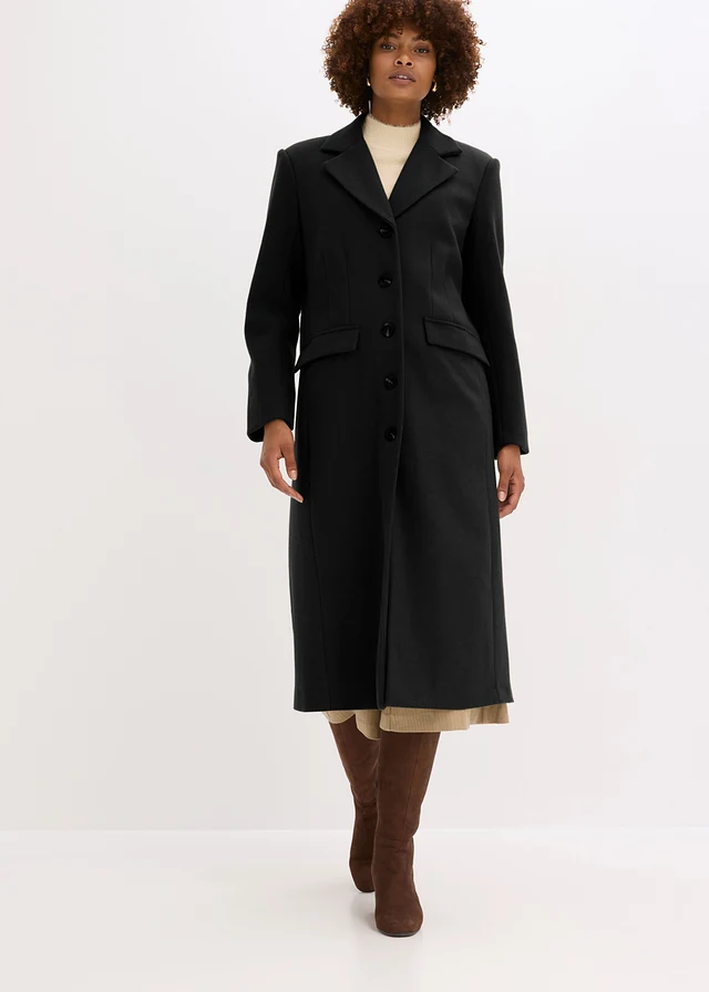 Manteau long, Couleur: noir