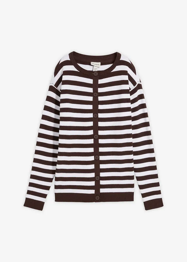 Jemne pletený sveter, okrúhly výstrih