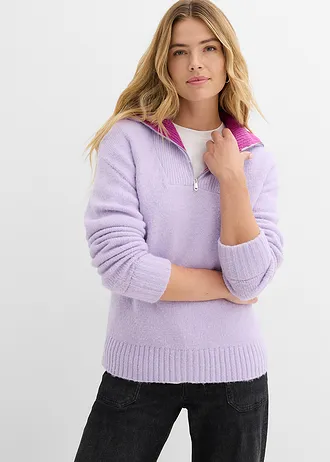 Pull camionneur • parme-fuchsia foncé • Boutique bonprix