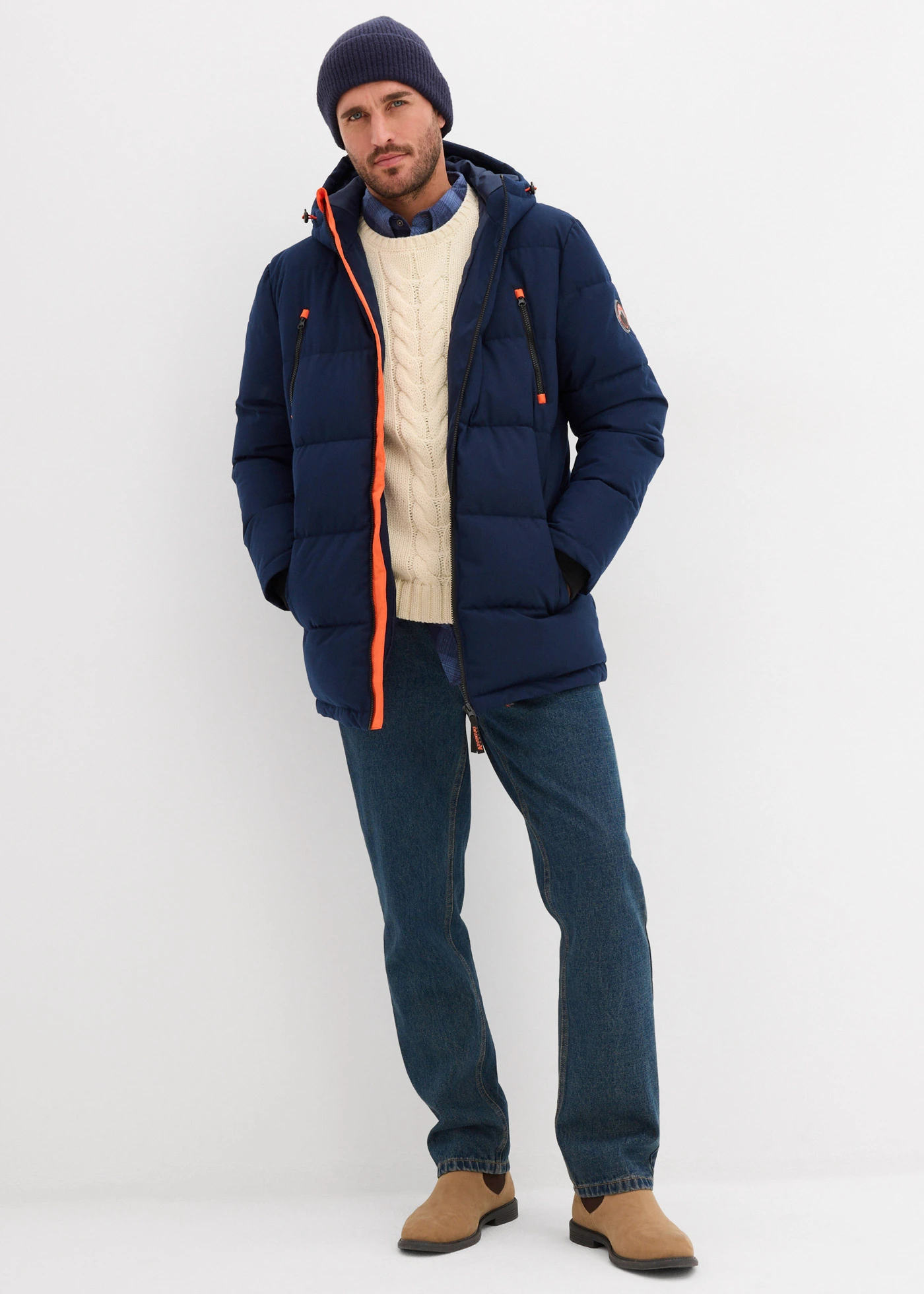 Waterafstotende outdoor winterjas • donkerblauw • bonprix online shop