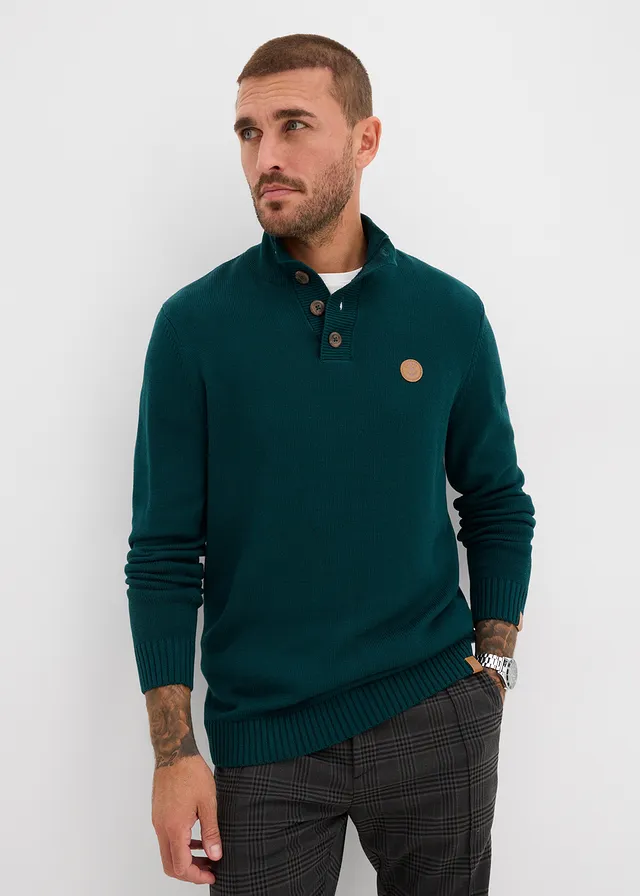 Pull camionneur, Couleur: vert foncé