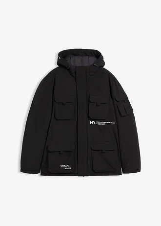 Veste rembourrée avec capuche et nombreuses poches
