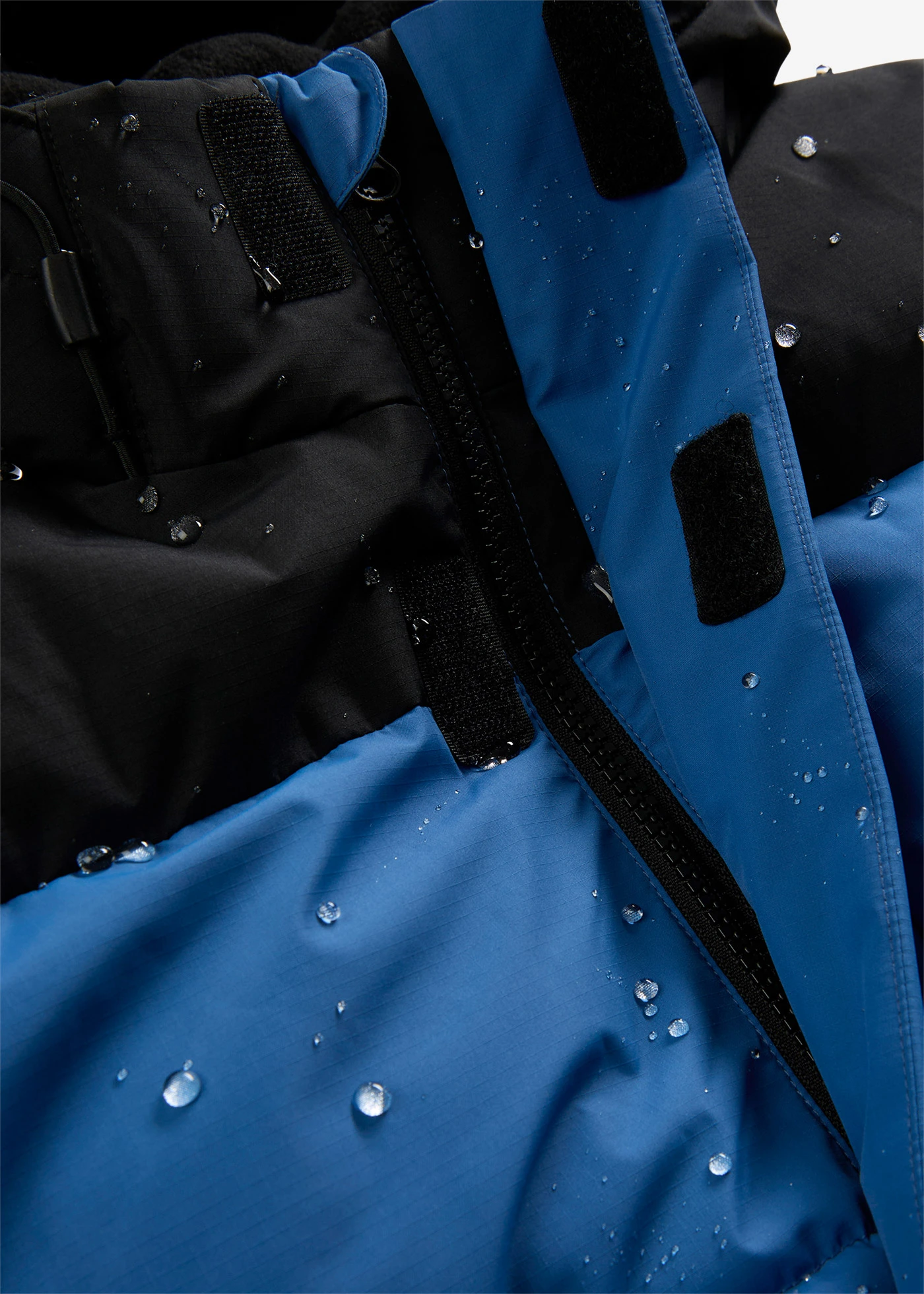 Waterafstotende winterjas met fleece voering • blauw-zwart • bonprix online shop