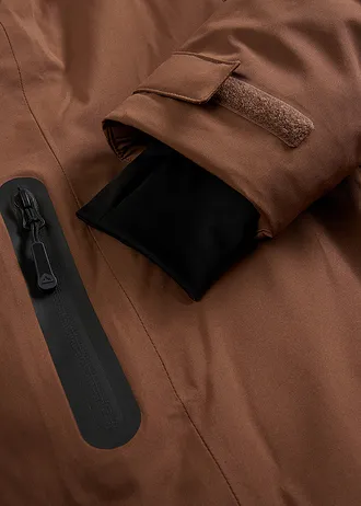 Veste de ski avec pare-neige • marron clair • Boutique bonprix