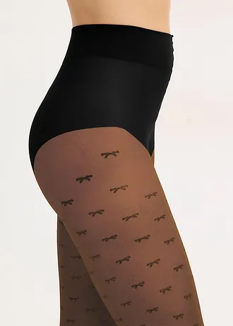 Panty met comfortboordje, 20 den, Kleur: zwart