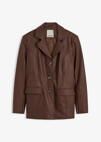 Dlouhý blejzr z umělé kůže