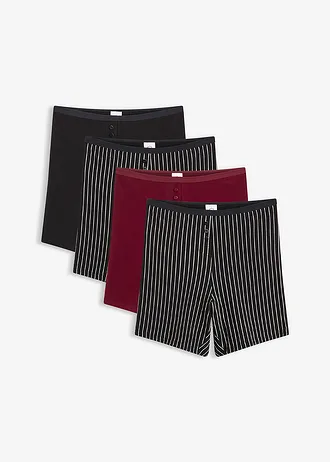 Damesboxershorts met langere pijpen (4-pack)