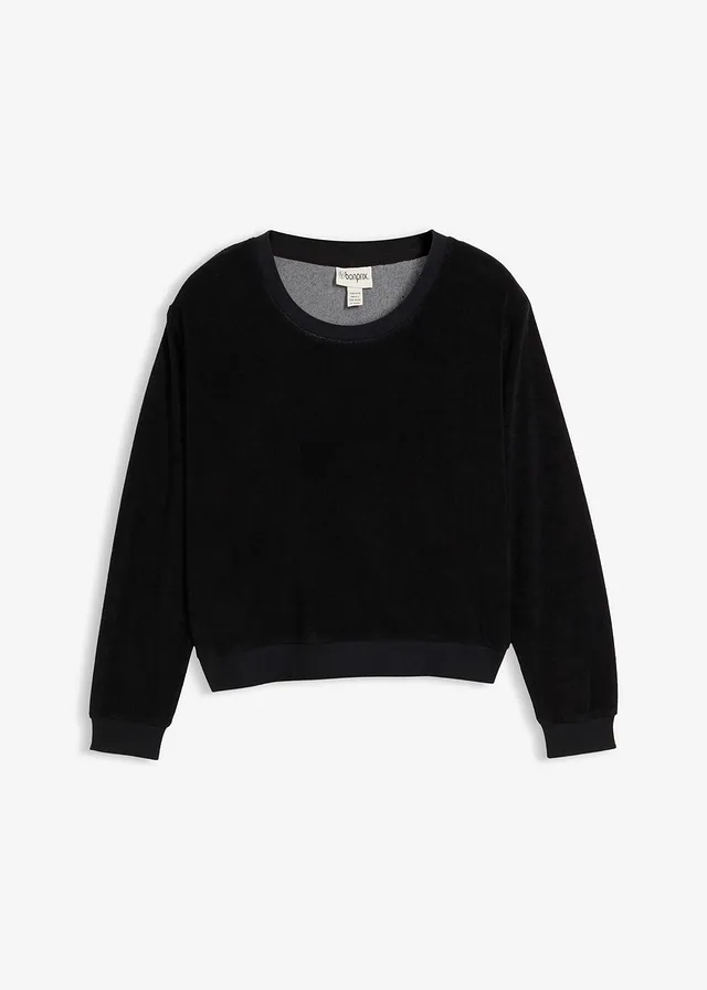 Sweat en éponge douce, Couleur: noir