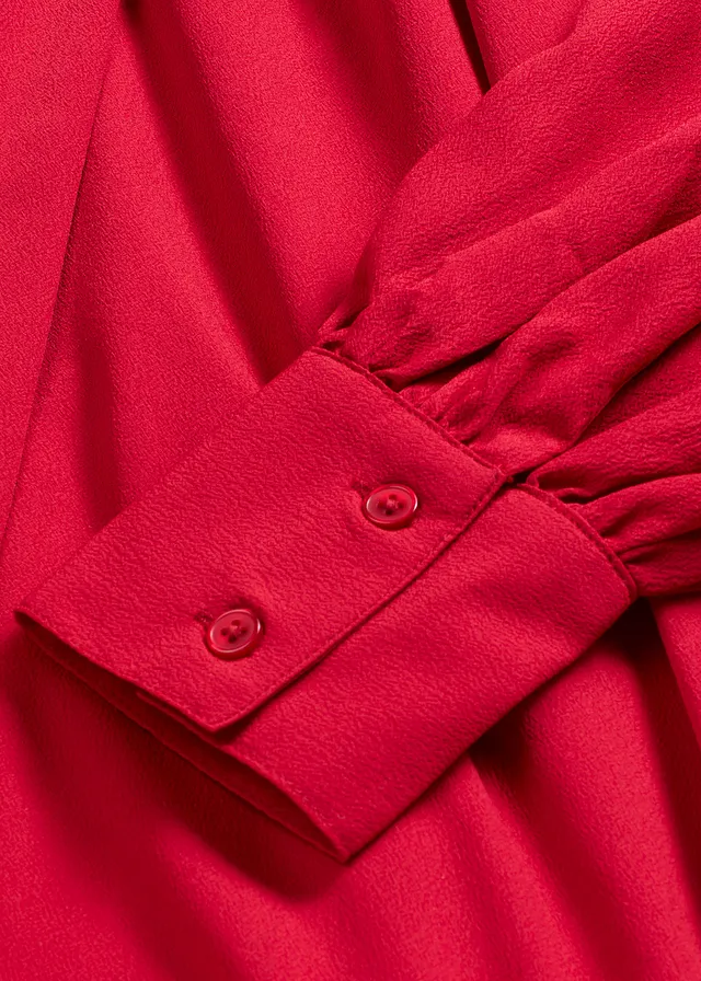 Blousejurk met strik • chilirood • product-page.page-title-suffix