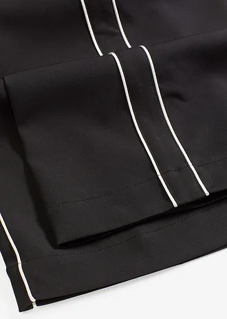 Pantaloni Palazzo cu dungi ornamentale • negru • magazin bonprix