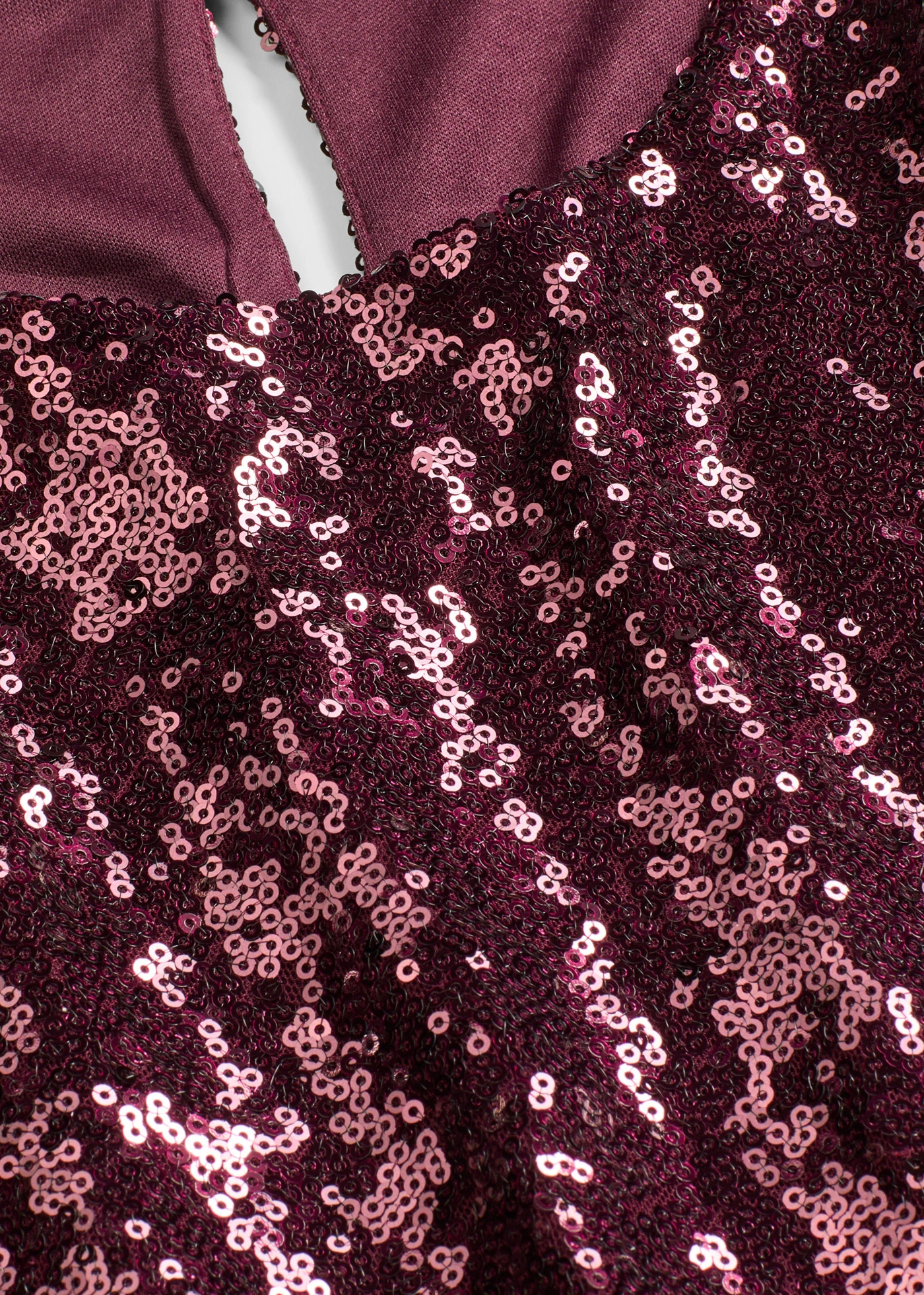 Bluză cu mâneci lungi și paiete • roșu-vineriu • magazin bonprix