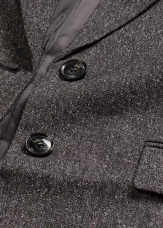 Oversized blazer van een fijne viscose-mix • grijs gemêleerd • bonprix online shop