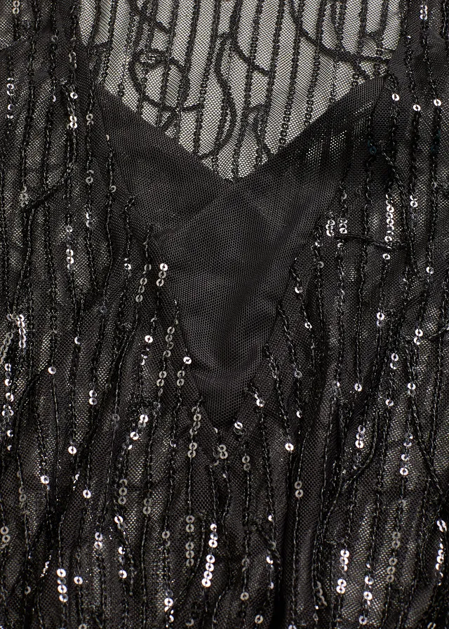 Blouse à sequins et franges • noir • product-page.page-title-suffix