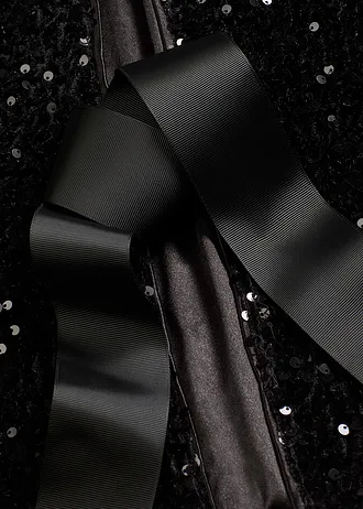 Veste courte à sequins • noir • Boutique bonprix