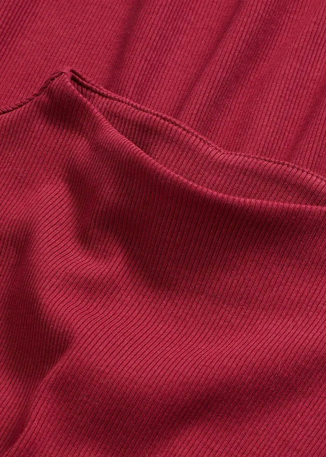 T-shirt manches longues en matière côtelée • rouge rubis • product-page.page-title-suffix