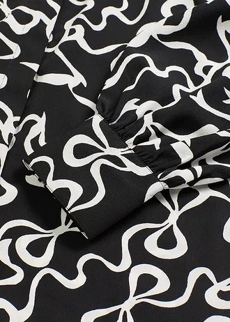 Halenka s vázačkou • černo-bílá s potiskem • bonprix obchod