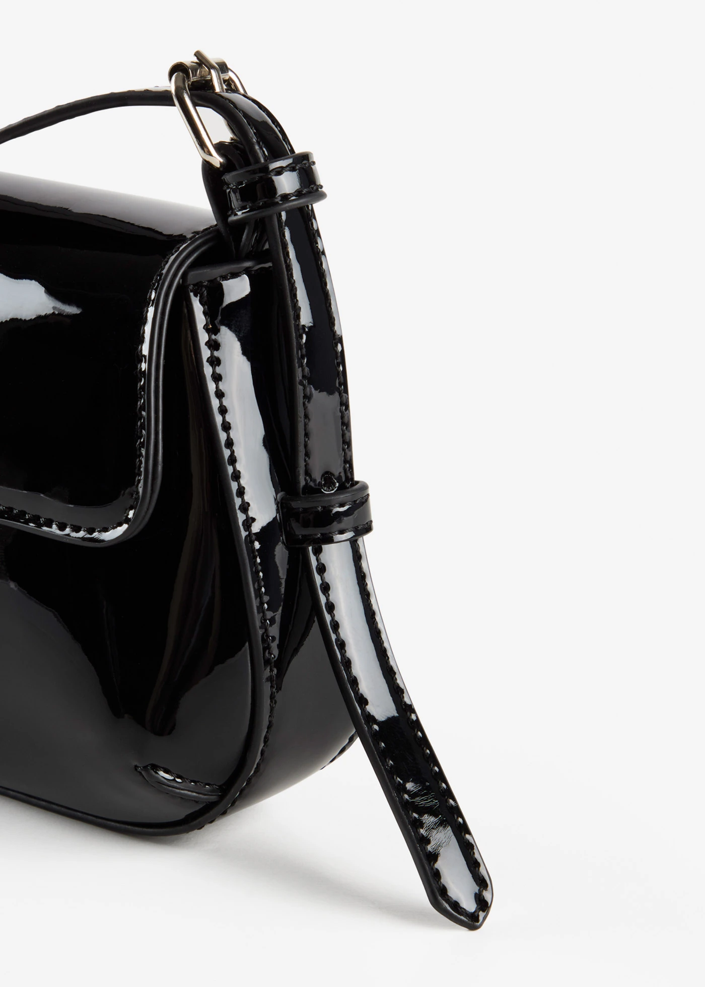 Sac à main verni • noir • Boutique bonprix