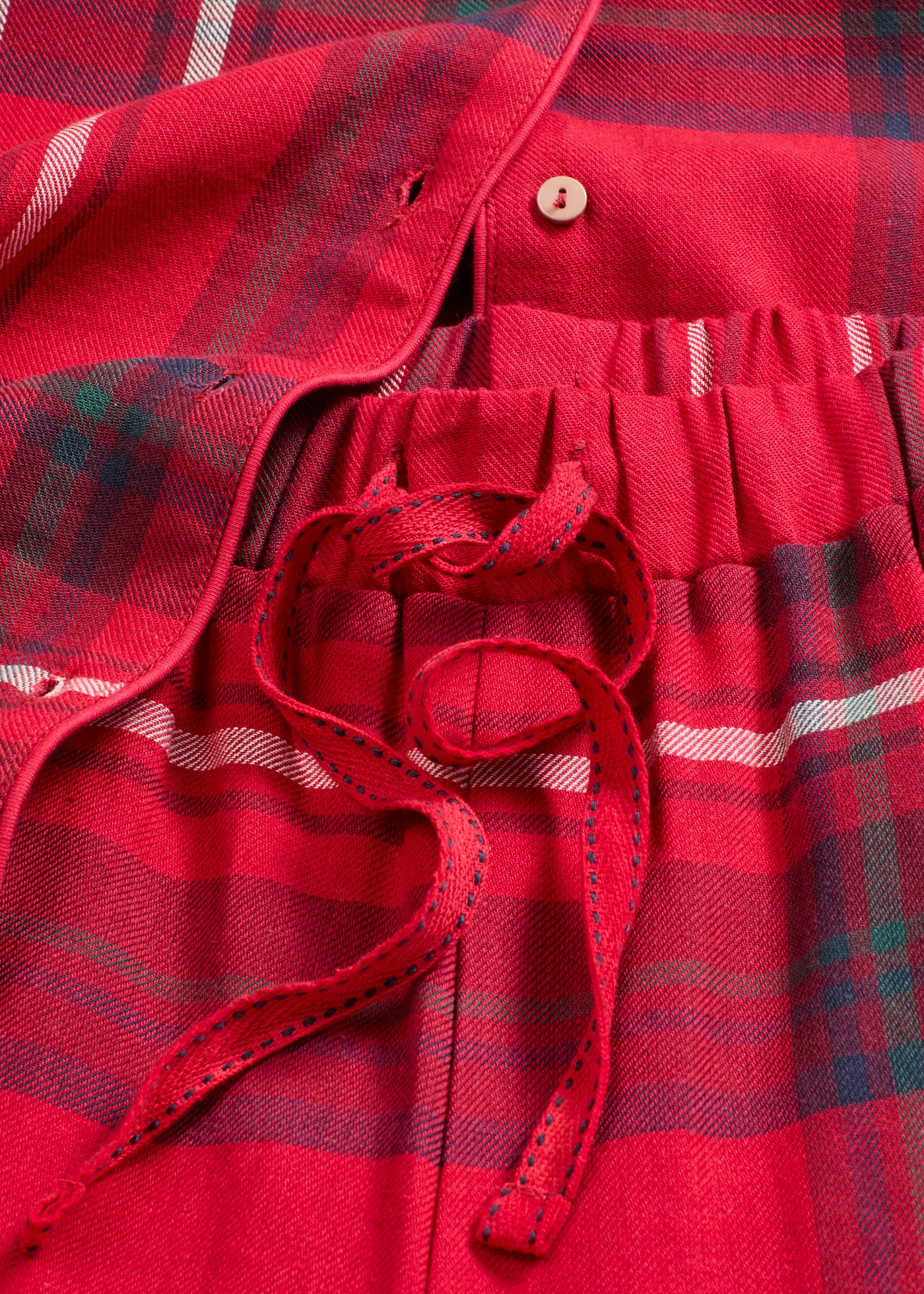 Pijama din flanelă țesută • vișiniu cadrilat • magazin bonprix