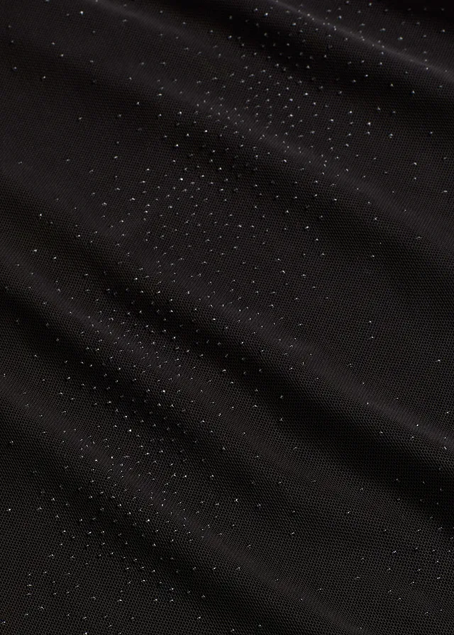 T-shirt manches longues en mesh délicat • noir • product-page.page-title-suffix
