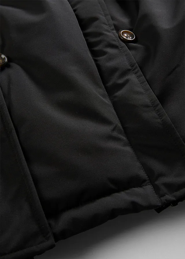 Manteau de grossesse rembourré 3en1 avec empiècement de portage • noir-blanc cassé-marron • product-page.page-title-suffix