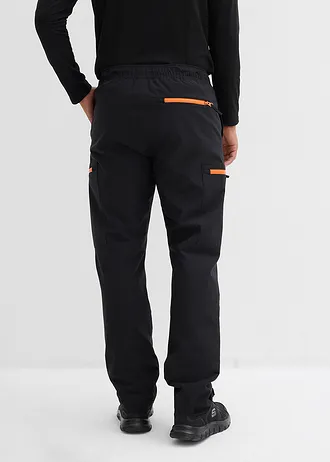 Pantalon cargo imperméable et chaud, coupe ample • noir • Boutique bonprix