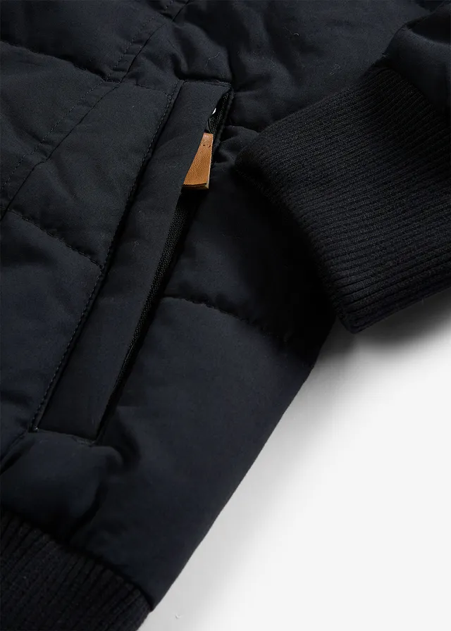 Gewatteerde jas in bomberstijl • zwart • product-page.page-title-suffix