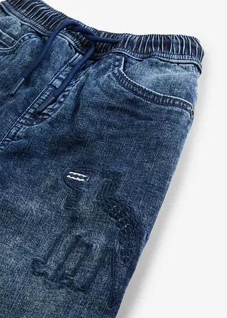 Termo džíny bez zapínání, Regular Fit, s žerzejovou podšívkou • modrý denim • bonprix obchod