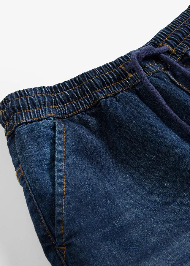 Jean jogger regular avec doublure jersey thermique, droit • bleu foncé denim • product-page.page-title-suffix