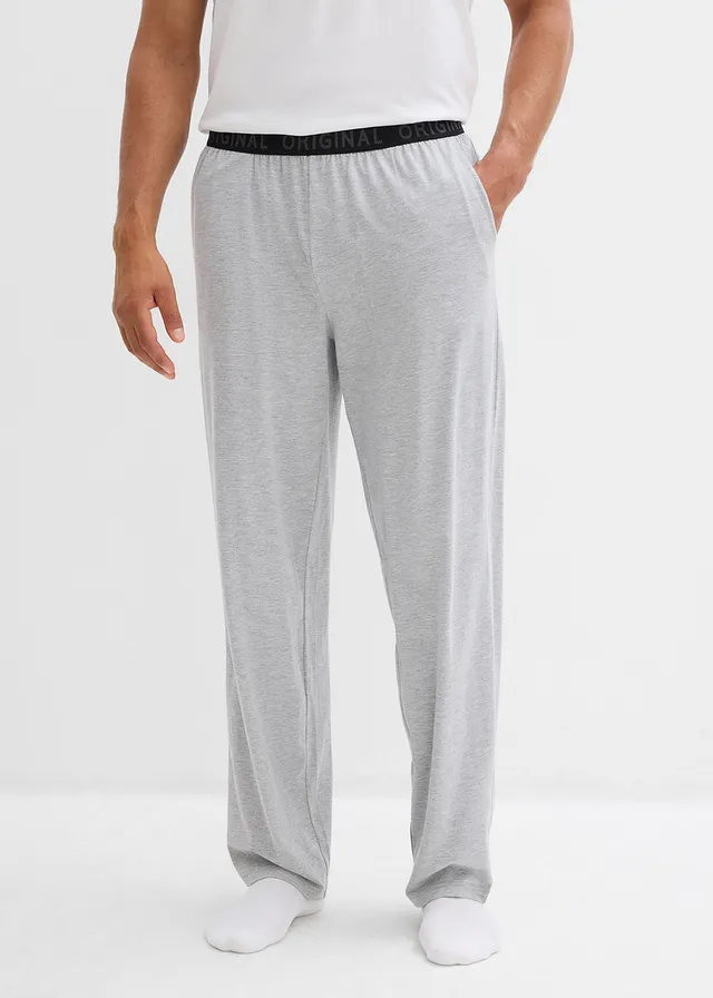 Lot de 2 pantalons de pyjama • gris clair chiné+noir • product-page.page-title-suffix
