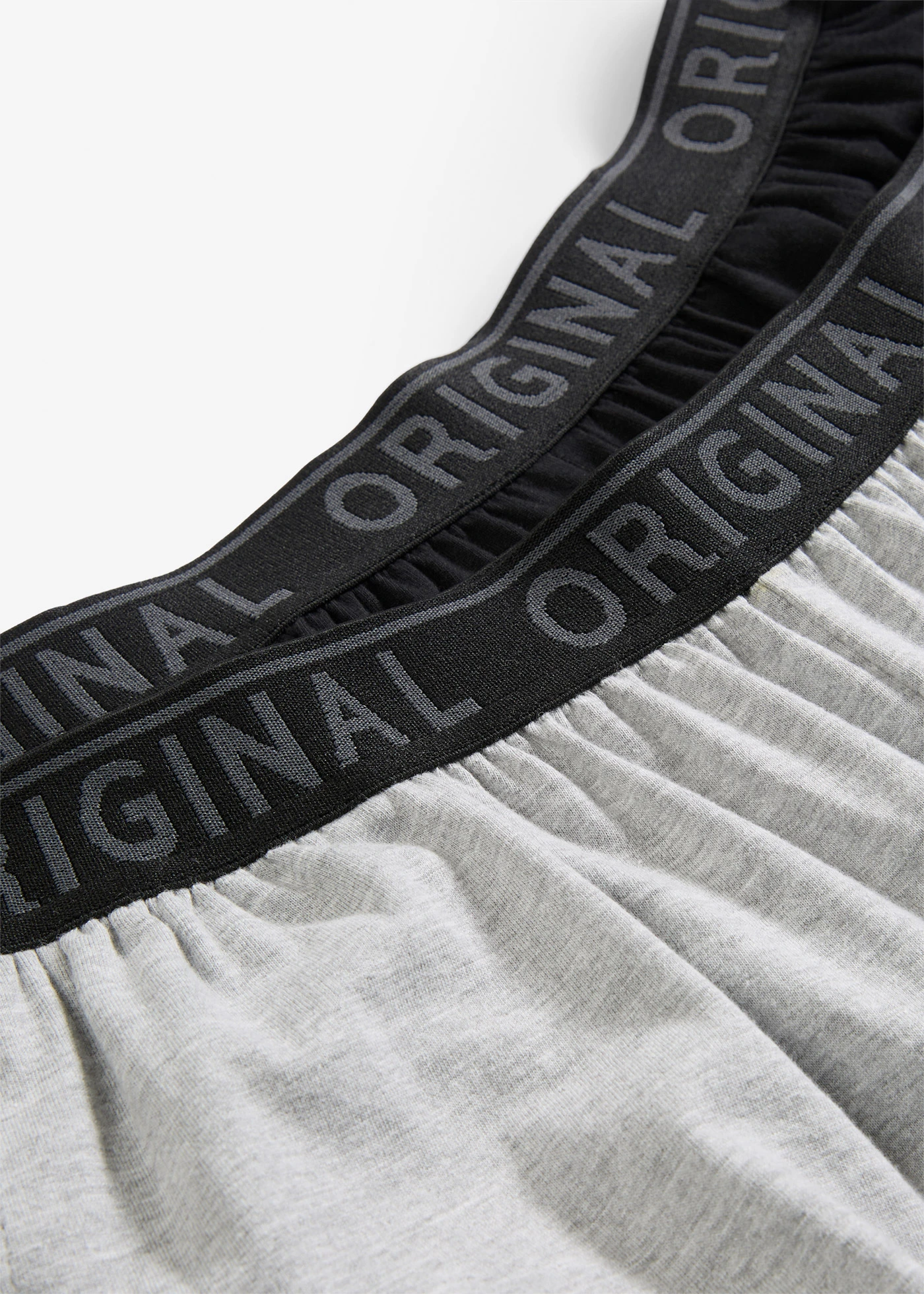 Pyžamové kalhoty z čisté bavlny (2 ks v balení) • černá + světle šedý melír • bonprix obchod