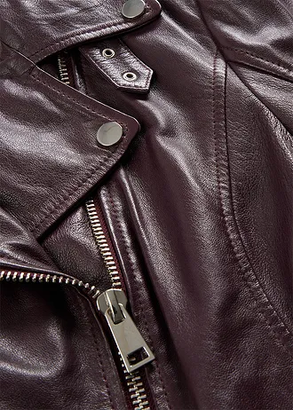 Bikerjack van nappaleer • wijnrood • bonprix online shop