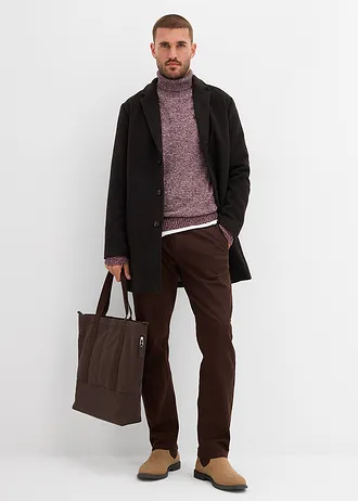 Coltrui met katoen • wijnrood-wit gemêleerd • bonprix online shop