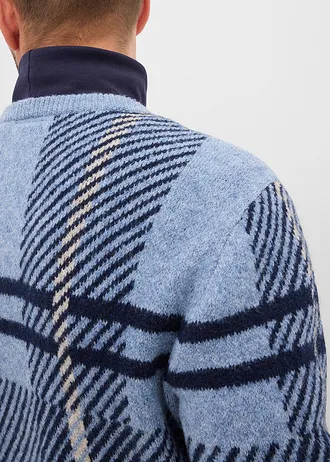 Trui • beige-blauw-donkerblauw geruit • bonprix online shop