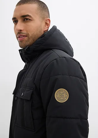 Parka matelassée et déperlante avec poches • noir • Boutique bonprix