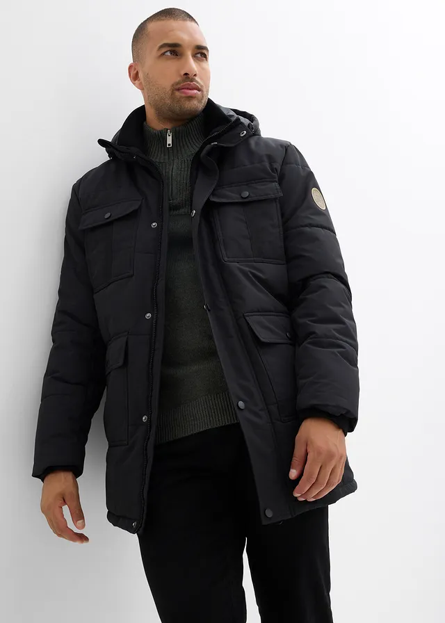 Parka matelassée et déperlante avec poches • noir • product-page.page-title-suffix
