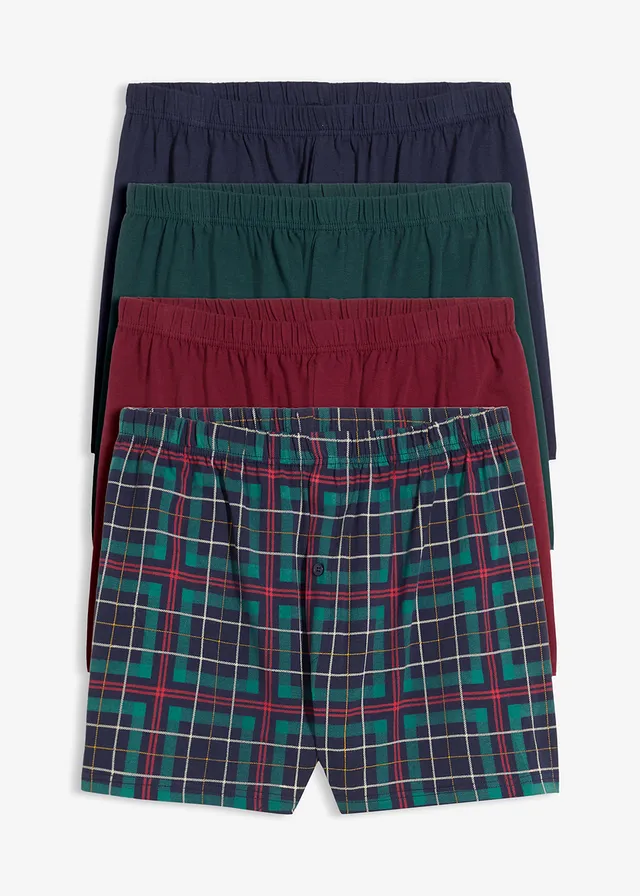 Voľné džersejové boxerky, široké, s bavlnou (5 ks)