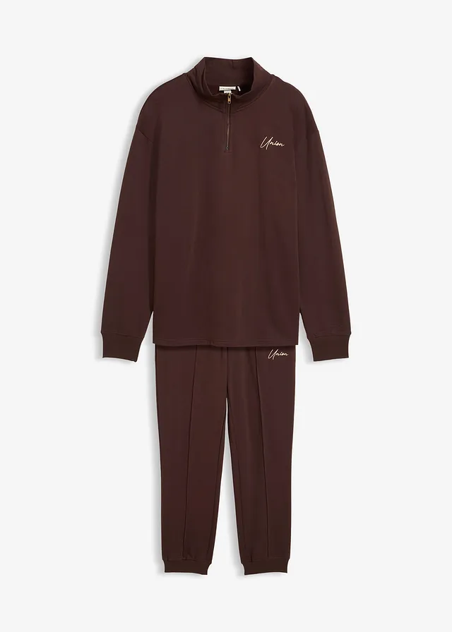 Joggingové oblečenie z čistej bavlny (2-dielna sada), Loose Fit