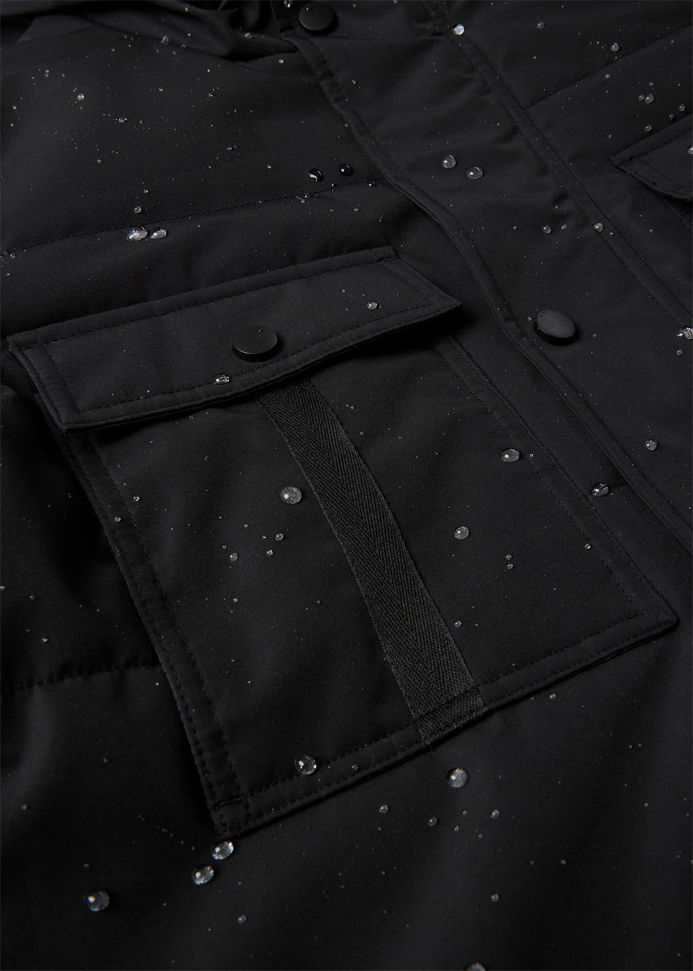 Parka matelassée et déperlante avec poches • noir • Boutique bonprix