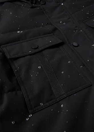 Nepromokavá funkční prošívaná parka s praktickými kapsami • černá • bonprix obchod