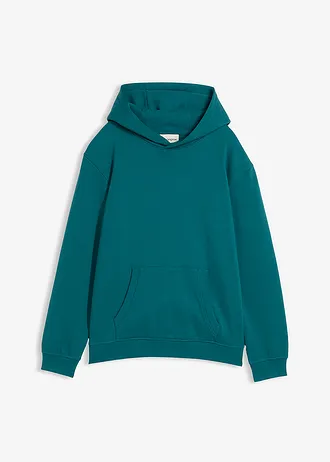 Hoodie van een zachte katoenmix • petrol • bonprix online shop