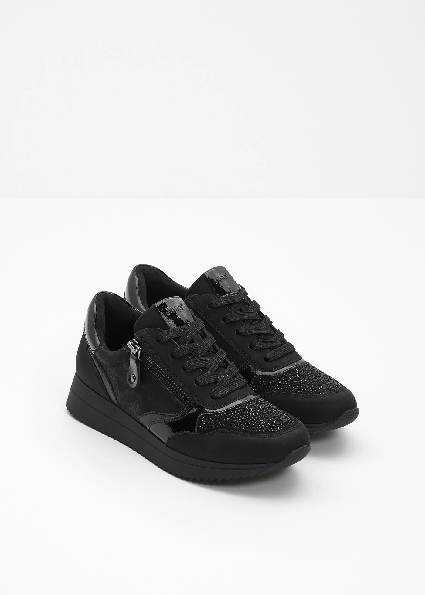 Jana sneakers aangename wijdte • zwart • bonprix online shop