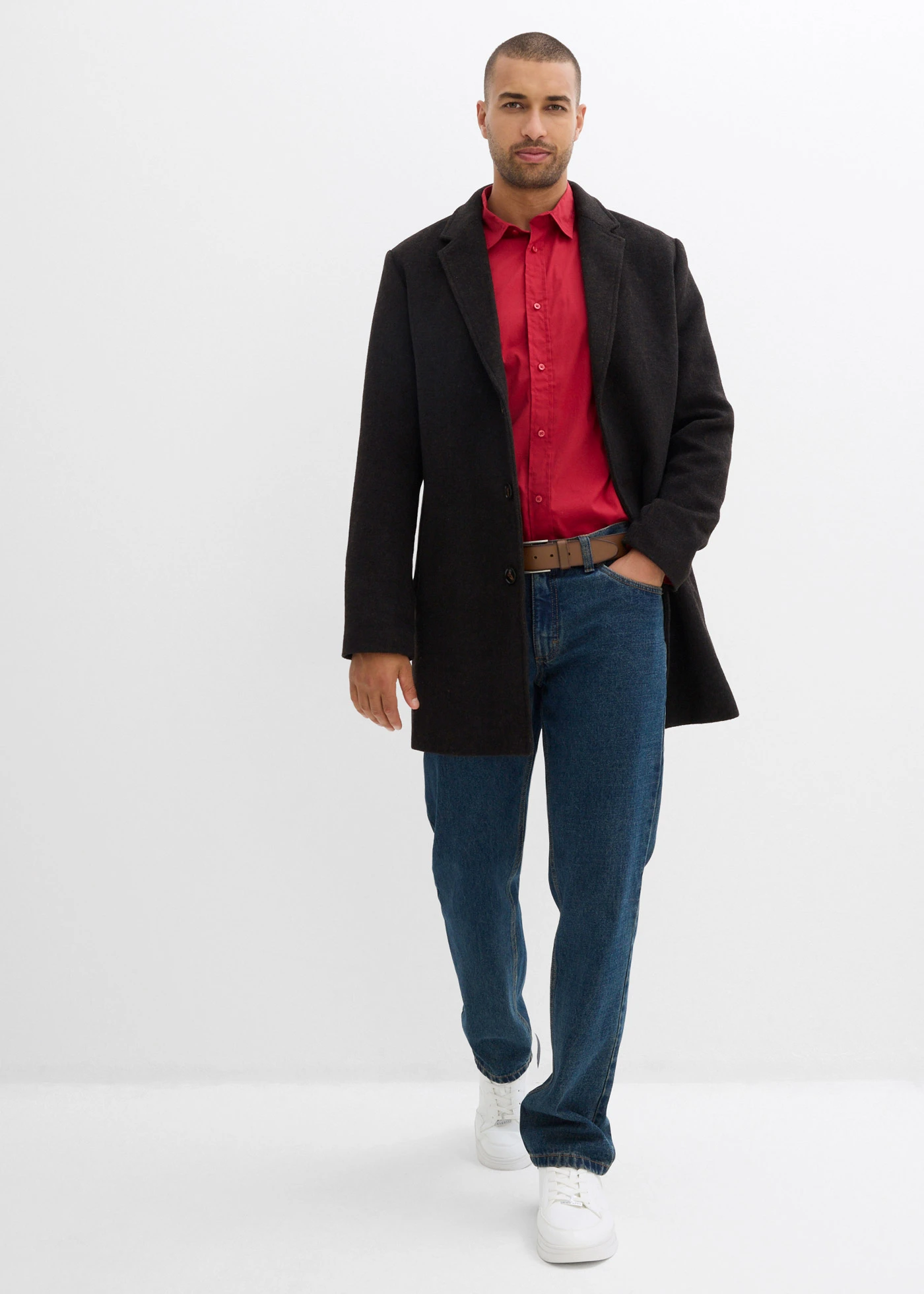 Sztreccs business ing, Slim Fit • chilivörös • bonprix áruház