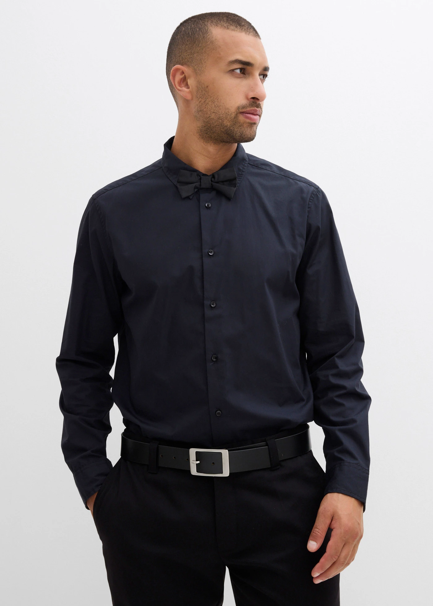 Chemise et nœud papillon (ens. 2 pces) • noir • Boutique bonprix