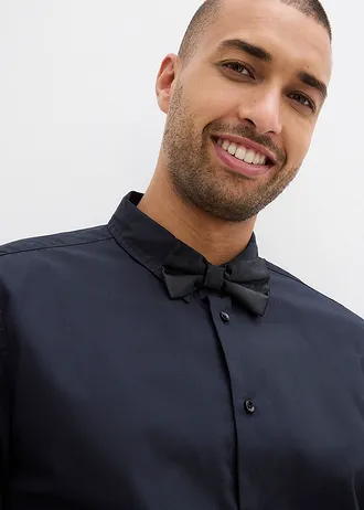 Cămașă și papion (set/2piese) 100% din bumbac organic • negru • magazin bonprix