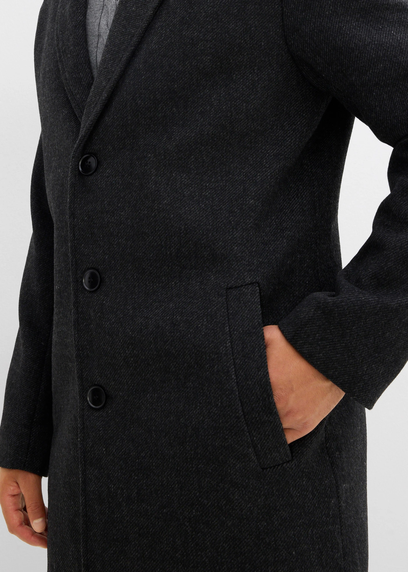 Manteau court • anthracite chiné • Boutique bonprix