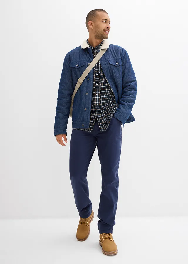 Chemise en flanelle 100% coton anthracite foncé carreaux