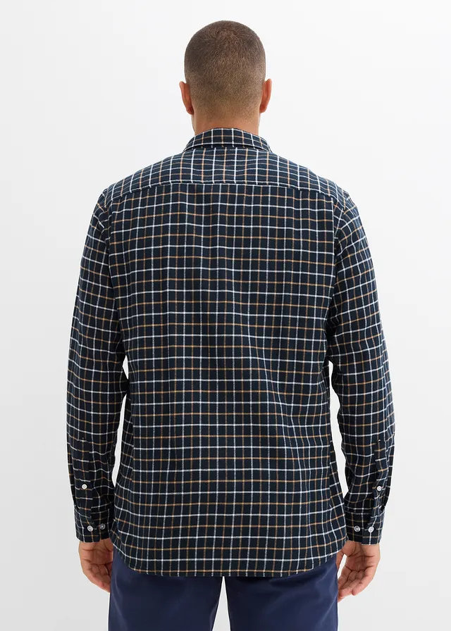 Chemise en flanelle 100% coton • anthracite foncé carreaux • product-page.page-title-suffix